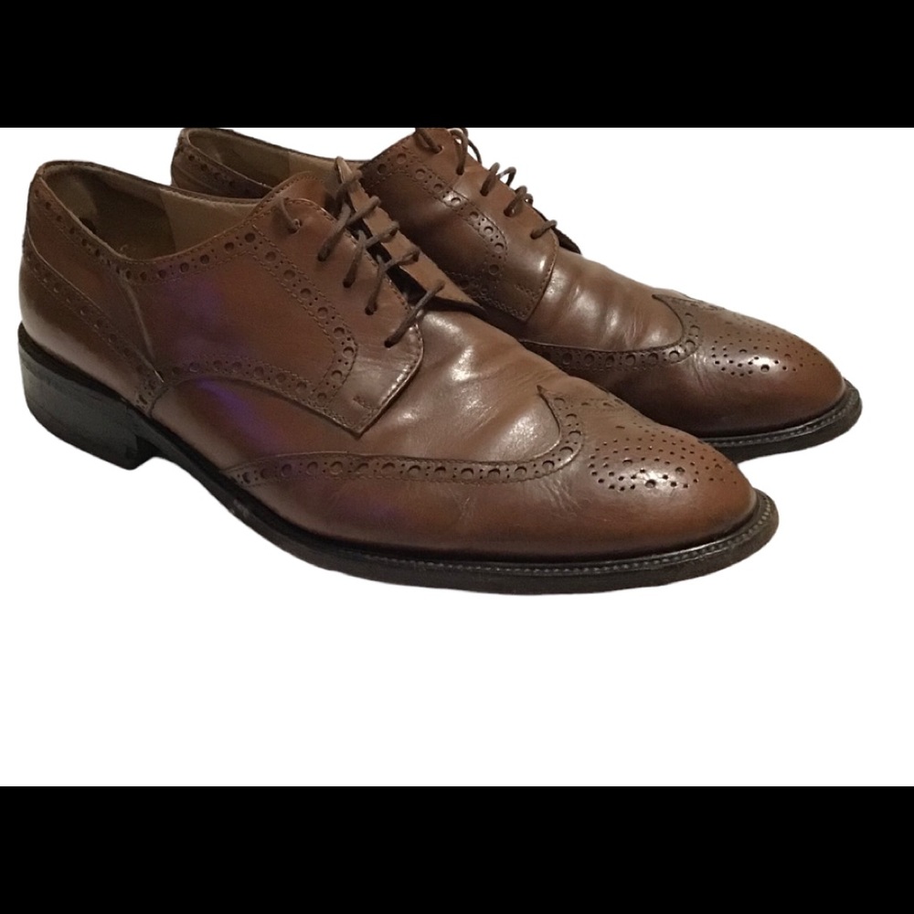 Calzature Artigiane Quercioli Italian Leather Wing Tip Mens 11 11.5 45 Shoes